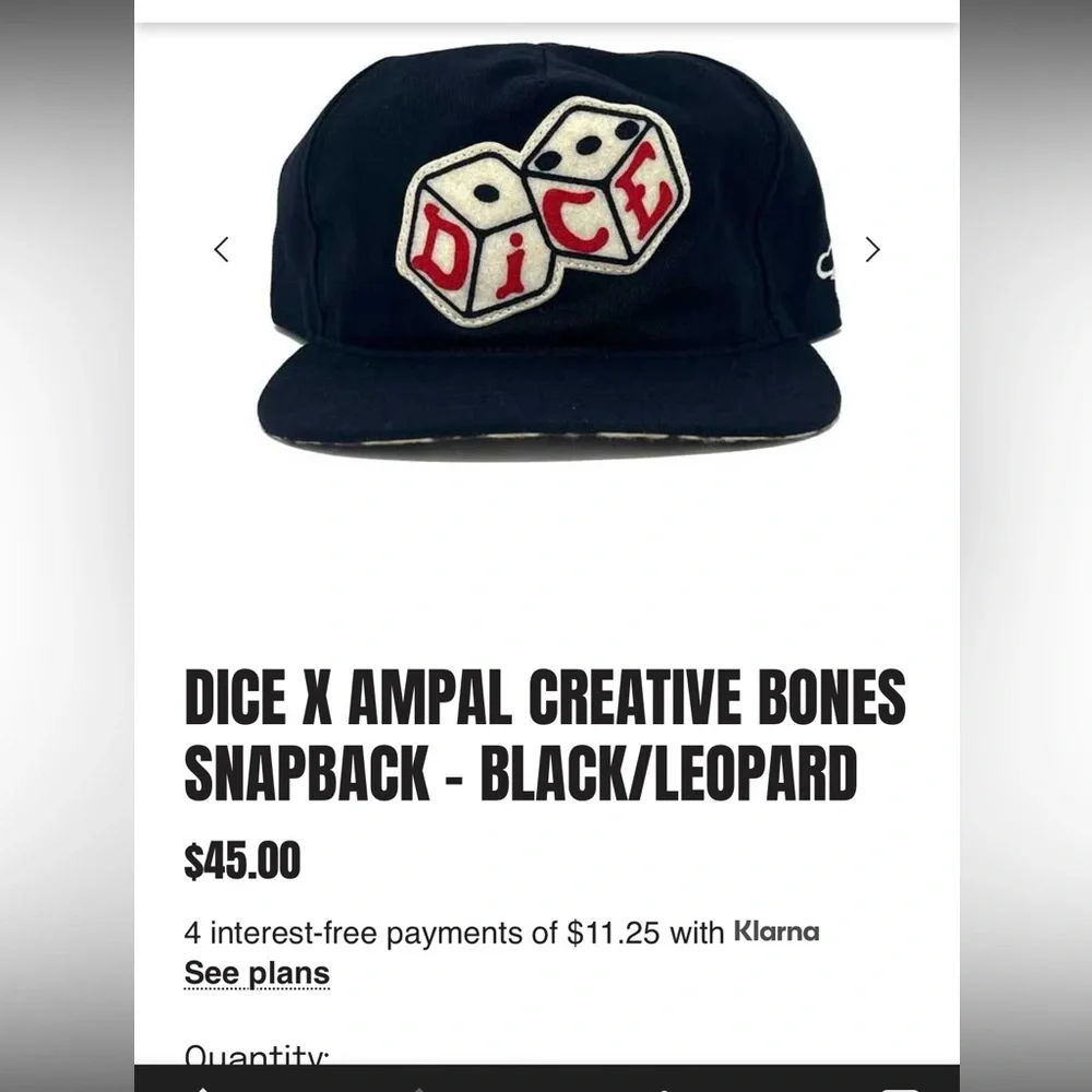 DiCe Mazagine X Ampal Creative Bones II Snapback NWOT!! - Picture 4 of 6